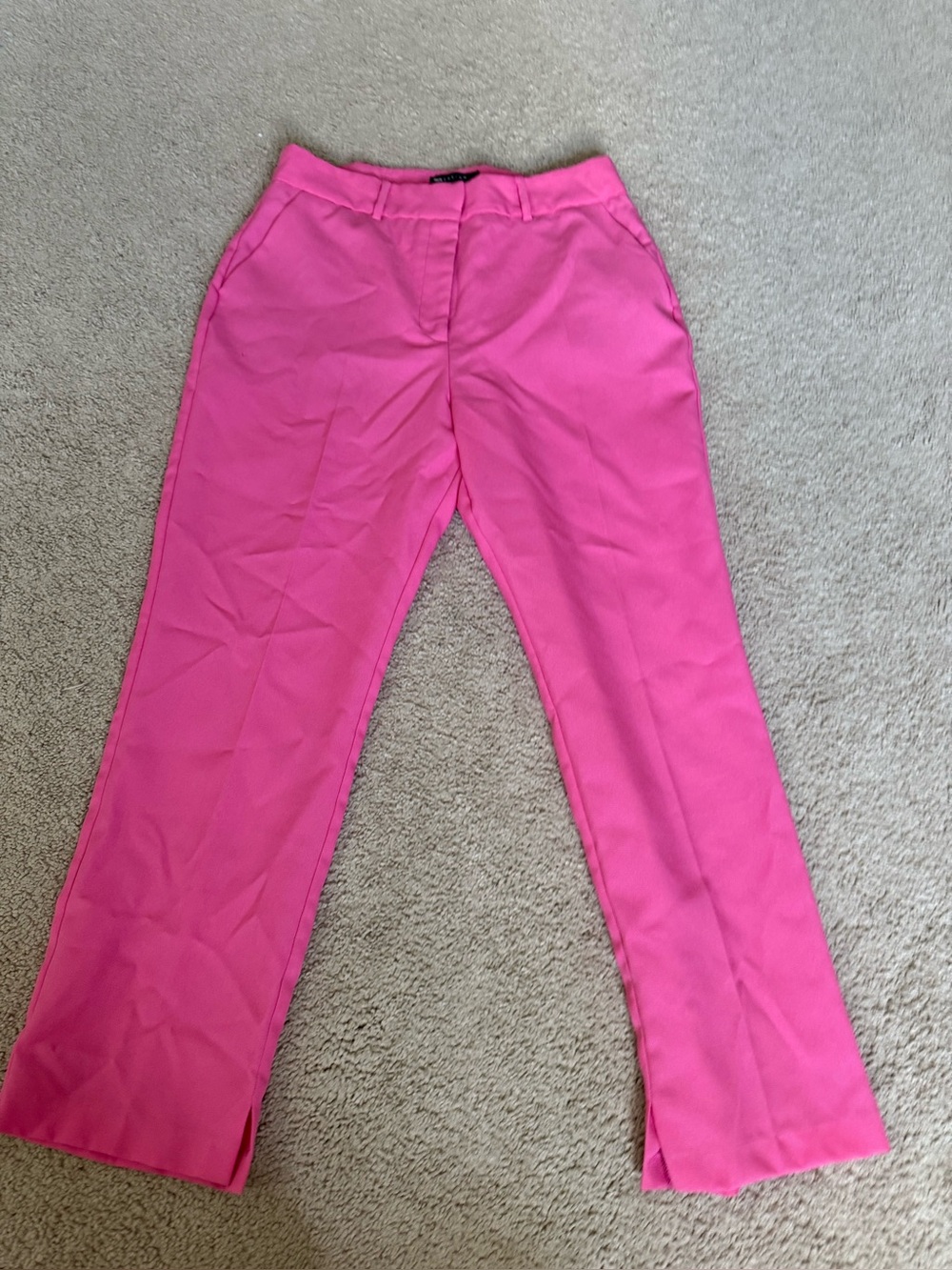 ASOS Classic Women's Hot Pink Straight-Leg Pants 8